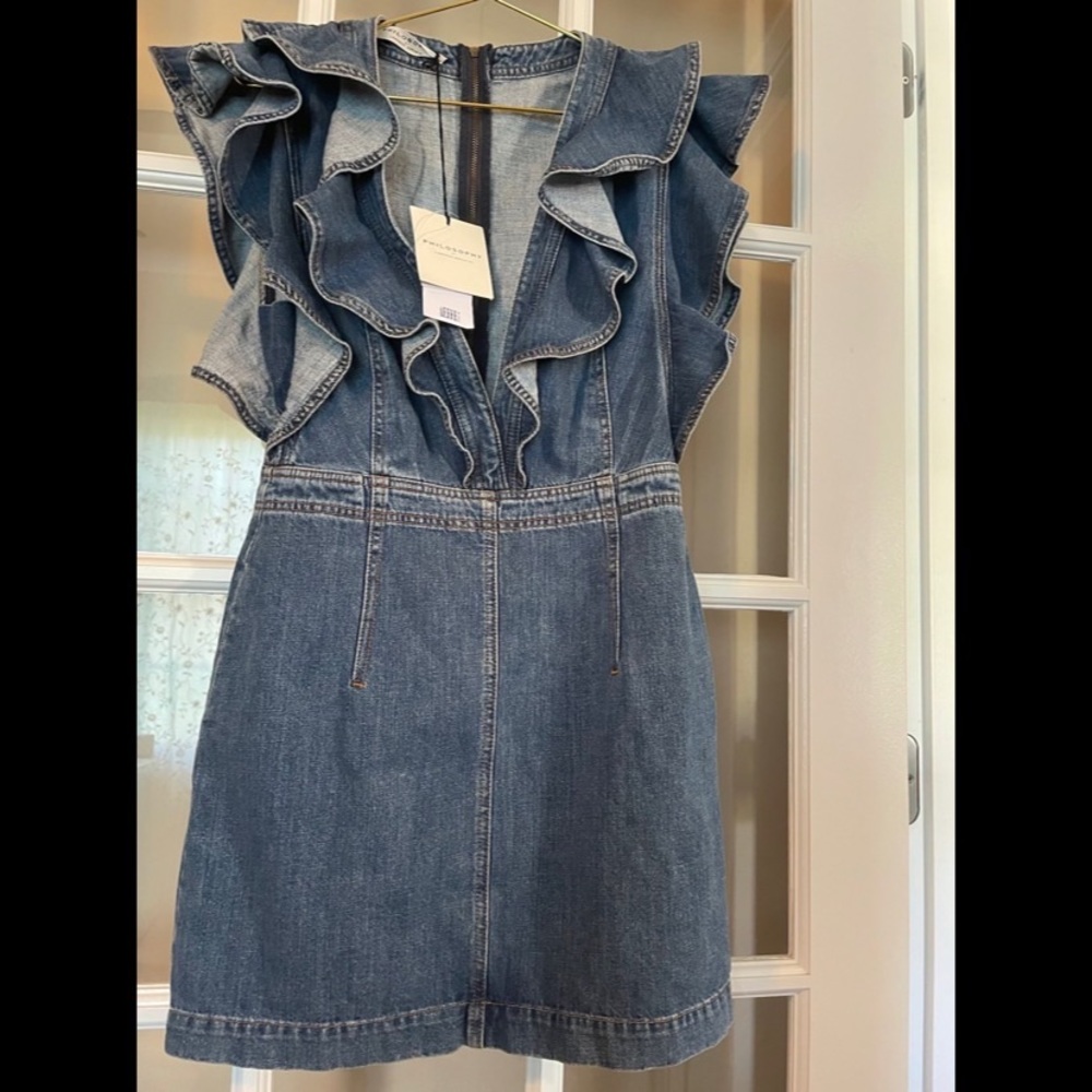 Philosophy di Lorenzo Serafini Denim Dress NWT Size 6 $500 originally